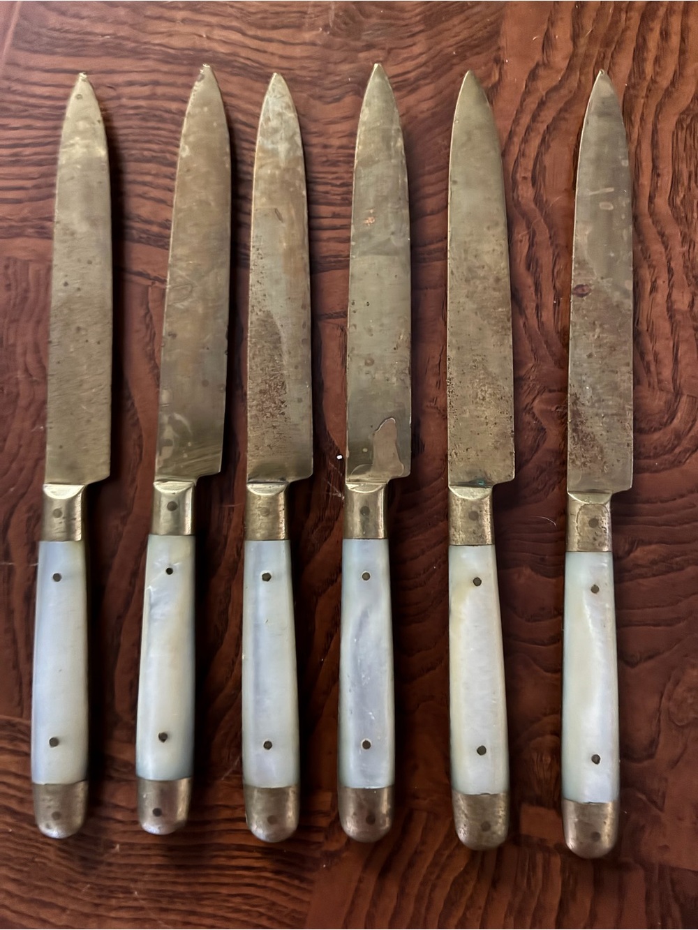 Vintage Stahl Bronce Knives